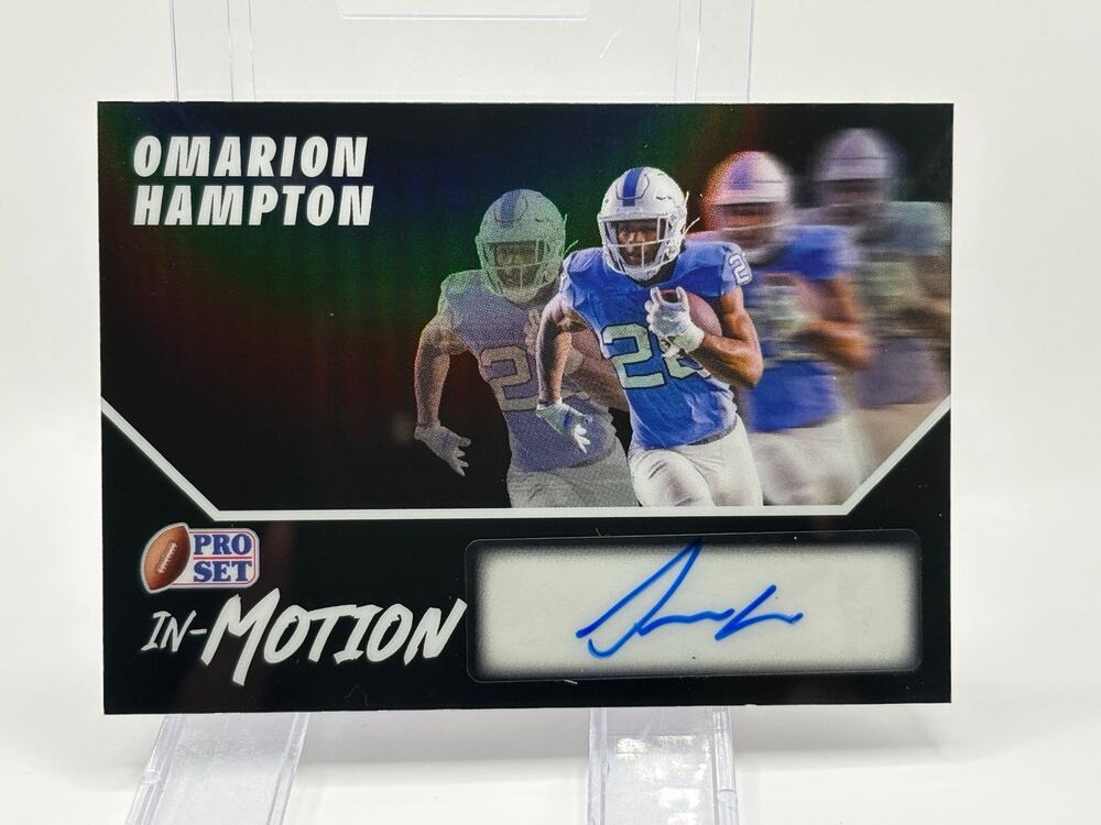 2025 Leaf Pro Set Metal Omarion Hampton Prismatic Black In Motion Auto 3/10 SP